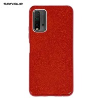 Θήκη Σιλικόνης Sonique Shiny Xiaomi Redmi 9T Κόκκινο