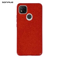 Θήκη Σιλικόνης Sonique Shiny Xiaomi Redmi 9C Κόκκινο