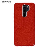 Θήκη Σιλικόνης Sonique Shiny Xiaomi Redmi 9 Κόκκινο