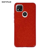 Θήκη Σιλικόνης Sonique Shiny Xiaomi Redmi 10A Κόκκινο