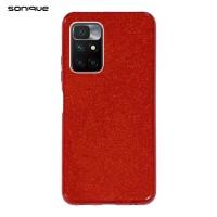 Θήκη Σιλικόνης Sonique Shiny Xiaomi Redmi 10 / Redmi 10 2022 Κόκκινο