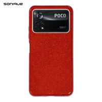 Θήκη Σιλικόνης Sonique Shiny Xiaomi Poco X4 Pro 5G Κόκκινο