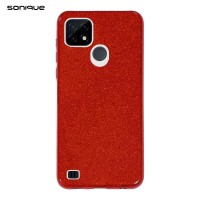 Θήκη Σιλικόνης Sonique Shiny Realme C21 Κόκκινο