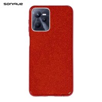 Θήκη Σιλικόνης Sonique Shiny Realme C35 Κόκκινο