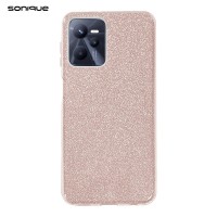 Θήκη Σιλικόνης Sonique Shiny Realme C35 Ροζ