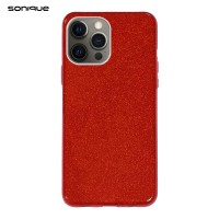 Θήκη Σιλικόνης Sonique Shiny Apple iPhone 12 Pro Max Κόκκινο