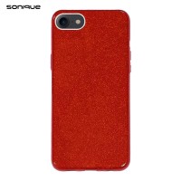 Θήκη Σιλικόνης Sonique Shiny Apple iPhone 7 / iPhone 8 / iPhone SE 2020 / iPhone SE 2022 Κόκκινο