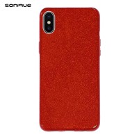 Θήκη Σιλικόνης Sonique Shiny Apple iPhone X / iPhone XS Κόκκινο