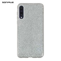 Θήκη Σιλικόνης Sonique Shiny Samsung Galaxy A70/A70s Ασημί
