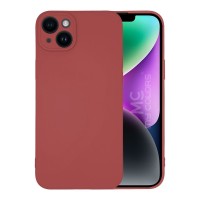 Θήκη Σιλικόνης My Colors Sonique Apple iPhone 14 Plus Μπορντό Ανοιχτό