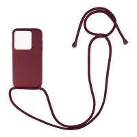 Θήκη Σιλικόνης με Κορδόνι CarryHang Sonique Xiaomi Redmi 10A Μπορντό