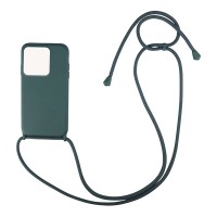 Θήκη Σιλικόνης με Κορδόνι CarryHang Sonique Xiaomi Redmi 10A Πράσινο Σκούρο