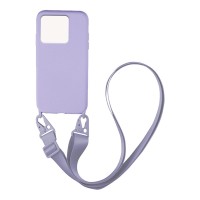 Θήκη Σιλικόνης με Strap CarryHang Sonique Xiaomi Redmi 10A Λιλά