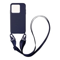 Θήκη Σιλικόνης με Strap CarryHang Sonique Xiaomi Redmi 10A Μπλε Σκούρο