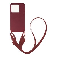 Θήκη Σιλικόνης με Strap CarryHang Sonique Xiaomi Redmi 10A Μπορντό