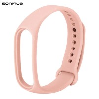 Λουράκι Σιλικόνης Sonique Color για Xiaomi Mi Band 3/4 Ροζ