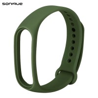 Λουράκι Σιλικόνης Sonique Color για Xiaomi Mi Band 3/4 Χακί