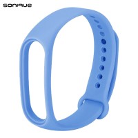 Λουράκι Σιλικόνης Sonique Color για Xiaomi Mi Band 3/4 Ανοιχτό Μπλέ