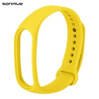 Λουράκι Σιλικόνης Sonique Color για Xiaomi Mi Band 5/6 Κίτρινο