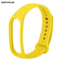 Λουράκι Σιλικόνης Sonique Color για Xiaomi Mi Band 7 Κίτρινο