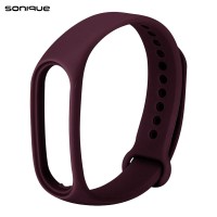 Λουράκι Σιλικόνης Sonique Color για Xiaomi Mi Band 7 Μπορντό