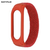 Λουράκι Braided Sonique για Xiaomi Mi Band 3/4/5/6 Κόκκινο