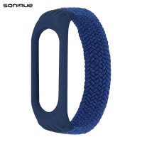 Λουράκι Braided Sonique για Xiaomi Mi Band 3/4/5/6 Μπλέ