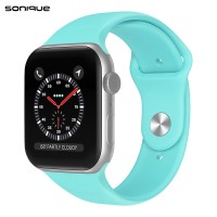 Λουράκι Σιλικόνης Soft Band Sonique για Apple Watch (42/44/45/49MM) Γαλάζιο