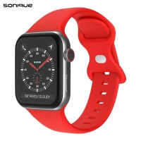 Λουράκι Σιλικόνης Butterfly Band Sonique για Apple Watch (38/40/41MM) Κόκκινο