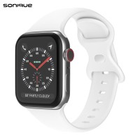 Λουράκι Σιλικόνης Butterfly Band Sonique για Apple Watch (38/40/41MM) Λευκό