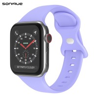 Λουράκι Σιλικόνης Butterfly Band Sonique για Apple Watch (38/40/41MM) Λιλά