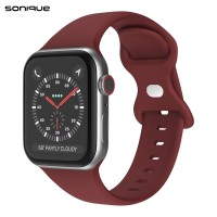 Λουράκι Σιλικόνης Butterfly Band Sonique για Apple Watch (38/40/41MM) Μπορντό