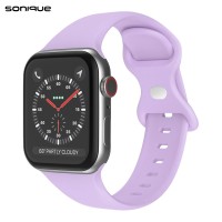 Λουράκι Σιλικόνης Butterfly Band Sonique για Apple Watch (42/44/45/49MM) Βιολετί