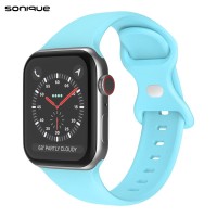 Λουράκι Σιλικόνης Butterfly Band Sonique για Apple Watch (42/44/45/49MM) Γαλάζιο