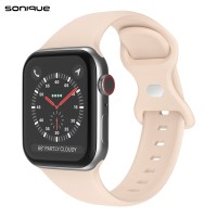 Λουράκι Σιλικόνης Butterfly Band Sonique για Apple Watch (42/44/45/49MM) Ροζ Χρυσό
