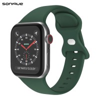 Λουράκι Σιλικόνης Butterfly Band Sonique για Apple Watch (42/44/45/49MM) Πράσινο Σκούρο