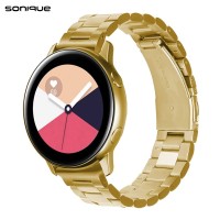 Λουράκι Stainless Steel Bracelet Sonique Classic 20mm για Samsung, Huawei, Amazfit, Xiaomi, Honor Χρυσό