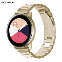 Λουράκι Stainless Steel Bracelet Sonique Classic 22mm για Samsung, Huawei, Amazfit, Xiaomi, Honor Μπρονζέ