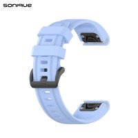 Λουράκι Σιλικόνης Stripe Dot Band Sonique 20mm για Garmin Fenix 7S/5S/5S Plus/6S/6S Pro/instinct 2S Λιλά