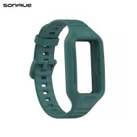 Λουράκι Σιλικόνης Dot Band Sonique για Huawei Band 6 / Huawei Band 7 Πράσινο Σκούρο