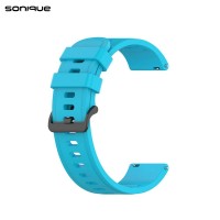 Λουράκι Σιλικόνης Soft Band Sonique 22mm για Amazfit GTR 3/ GTR 4/ GTR 47mm/GTR 3 pro/GTR 2e/GTR 2/3 Stratos/2 Stratos Γαλάζιο