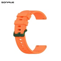 Λουράκι Σιλικόνης Soft Band Sonique 22mm για Amazfit GTR 3/ GTR 4/ GTR 47mm/GTR 3 pro/GTR 2e/GTR 2/3 Stratos/2 Stratos Πορτοκαλί
