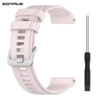 Λουράκι Σιλικόνης Soft Band Sonique για Garmin Fenix 5/5 Plus/6/6 Pro/7/Sapphire/EPIX gen2/Descent G1/forerunner 935/945/955 Ροζ