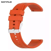 Λουράκι Σιλικόνης Smooth Band Sonique 20mm για Huawei Watch GT3 42mm/GT3Pro 43mm/GT2 42mm Κόκκινο