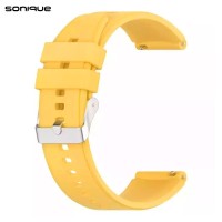 Λουράκι Σιλικόνης Smooth Band Sonique 20mm για Huawei Watch GT3 42mm/GT3Pro 43mm/GT2 42mm Πορτοκαλί Ανοιχτό