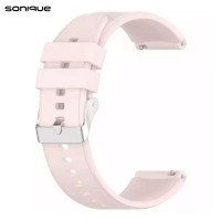 Λουράκι Σιλικόνης Smooth Band Sonique 20mm για Huawei Watch GT3 42mm/GT3Pro 43mm/GT2 42mm Ροζ