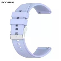 Λουράκι Σιλικόνης Smooth Band Sonique 22mm για Huawei Watch GT3/GT3 Pro 46mm/ GT2/GT2 Pro 46mm/ GT 42mm/46mm/GT 2e/3/3 Pro Λιλά