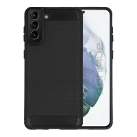 Θήκη Σιλικόνης Sonique Carbon Brushed Samsung Galaxy S21 Plus Μαύρο