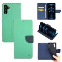 Θήκη Πορτοφόλι Sonique Trend Wallet Samsung Galaxy A13 5G / Galaxy A04s Βεραμάν / Σκούρο Μπλε