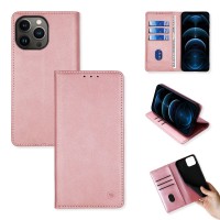Θήκη Πορτοφόλι Vintage Magnet Wallet Sonique Apple iPhone 13 Pro Ροζ Χρυσό